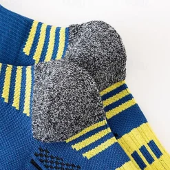 Outlet OUKU Men's 3 Pack Multi Packs Socks Ankle Socks Running Socks Casual Socks Black White Color Color Block Sports & Outdoor Casual Daily Basic Medium Spring Fall Fashion