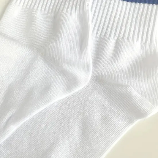 Online OUKU Men's 5 Pack Multi Packs Socks Crew Socks Running Socks Casual Socks White Red Color Rainbow Sports & Outdoor Daily Vacation Basic Medium Spring Fall Fashion Casual