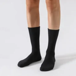 Hot OUKU Men's 5 Pack Multi Packs Socks Crew Socks Running Socks Casual Socks Black White Color Plain Sports & Outdoor Casual Daily Basic Medium Spring Fall Fashion