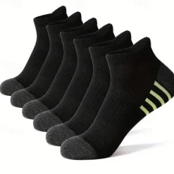 Clearance OUKU Men's 5 Pack Multi Packs Socks Ankle Socks Low Cut Socks Running Socks Casual Socks Black White Color Color Block Sports & Outdoor Daily Vacation Basic Medium Summer Spring Fashion Casual