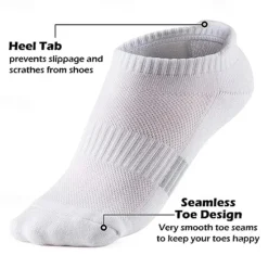 Discount OUKU Men's 5 Pack Multi Packs Socks Ankle Socks Low Cut Socks Running Socks Casual Socks Black White Color Plain Sports & Outdoor Daily Vacation Basic Medium Spring Fall Fashion Casual