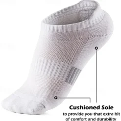 Discount OUKU Men's 5 Pack Multi Packs Socks Ankle Socks Low Cut Socks Running Socks Casual Socks Black White Color Plain Sports & Outdoor Daily Vacation Basic Medium Spring Fall Fashion Casual