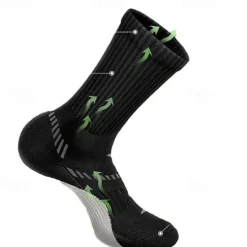 Clearance OUKU Men's 6 Pack Multi Packs Socks Crew Socks Black White Color Christmas Pattern Sports & Outdoor Daily Vacation Basic Medium Spring Fall Fashion Casual
