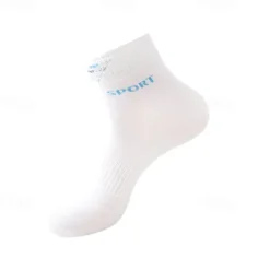 Outlet OUKU Men's 3 Pack Multi Packs Socks Crew Socks Running Socks Casual Socks Black White Color Letter Sports & Outdoor Daily Vacation Basic Medium Spring Fall Fashion Casual
