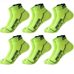 New OUKU Men's 6 Pack Multi Packs Socks Ankle Socks Low Cut Socks Running Socks Casual Socks Black White Color Color Block Sports & Outdoor Casual Daily Basic Medium Spring Fall Fashion