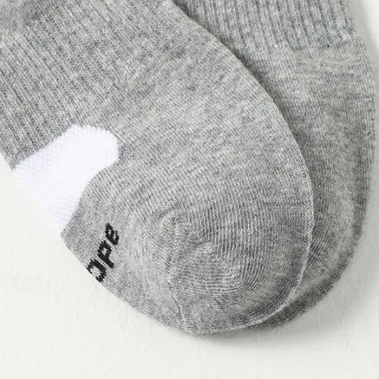 Discount OUKU Men's 6 Pack Multi Packs Socks Ankle Socks Low Cut Socks Running Socks Casual Socks Black White Color Plain Sports & Outdoor Casual Daily Basic Medium Spring Fall Fashion