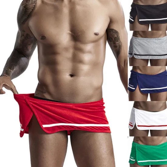 Best OUKU Men's 1 Pack Underwear Boxers Underwear Woven Boxers Elastic Waist Cotton Moisture Wicking Black White