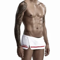 Best OUKU Men's 1 Pack Underwear Boxers Underwear Woven Boxers Elastic Waist Cotton Moisture Wicking Black White