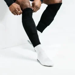 Outlet OUKU Men's 1 Pair Legwarmers Black White Color Plain Vacation Sports & Outdoor Daily Basic Medium Spring Fall Fashion Casual