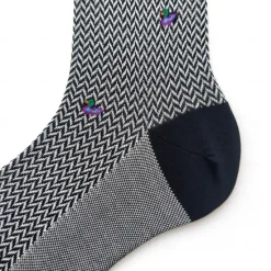 Clearance OUKU Men's 1 Pair Socks Color Plaid Plaid Checkered Geometry Formal Wedding Anniversary Thin Spring & Fall Knitwear Elegant Black