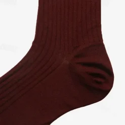OUKU Men's 1 Pair Socks Black Navy Blue Color Solid Color Formal Wedding Anniversary Thin Spring & Fall Knitwear Elegant