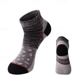 Online OUKU Men's 5 Pairs Ankle Socks Sneaker Socks Low Cut Socks Blue Light Grey Color Color Block Sports & Outdoor Casual Daily Medium Summer Stylish Classic