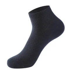 Outlet OUKU Men's 3 Pairs Crew Socks Low Cut Socks Black Light Grey Color Plain Casual Daily Basic Medium Summer Spring Fall Breathable