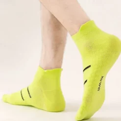Clearance OUKU Men's 5 Pairs Multi Packs Socks Running Socks Casual Socks Black White Color Plain Vacation Sports & Outdoor Daily Basic Medium Spring Fall Fashion Casual