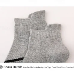 Clearance OUKU Men's 5 Pairs Multi Packs Socks Running Socks Casual Socks Black White Color Plain Vacation Sports & Outdoor Daily Basic Medium Spring Fall Fashion Casual
