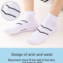 Clearance OUKU Men's 5 Pairs Multi Packs Socks Running Socks Casual Socks Black White Color Plain Vacation Sports & Outdoor Daily Basic Medium Spring Fall Fashion Casual