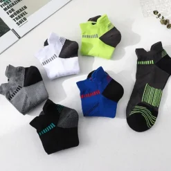 New OUKU Men's 5 Pairs Multi Packs Socks Running Socks Casual Socks Black White Color Color Block Sports & Outdoor Daily Vacation Basic Thin Summer Spring Fashion Casual