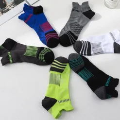 New OUKU Men's 5 Pairs Multi Packs Socks Running Socks Casual Socks Black White Color Color Block Sports & Outdoor Daily Vacation Basic Thin Summer Spring Fashion Casual