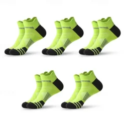 New OUKU Men's 5 Pairs Multi Packs Socks Running Socks Casual Socks Black White Color Color Block Sports & Outdoor Daily Vacation Basic Thin Summer Spring Fashion Casual