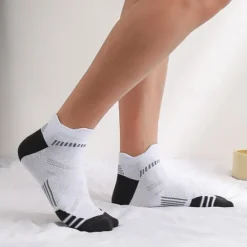 New OUKU Men's 5 Pairs Multi Packs Socks Running Socks Casual Socks Black White Color Color Block Sports & Outdoor Daily Vacation Basic Thin Summer Spring Fashion Casual