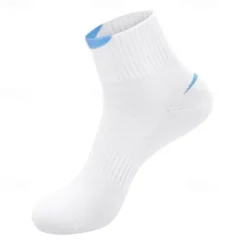 Clearance OUKU Men's 4 Pairs Multi Packs Socks Crew Socks Running Socks Casual Socks Black Blue Color Color Block Vacation Sports & Outdoor Daily Basic Medium Spring Fall Fashion Casual