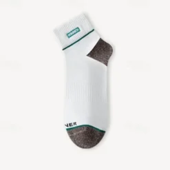 New OUKU Men's 5 Pairs Multi Packs Socks Running Socks Casual Socks Black White Color Color Block Vacation Sports & Outdoor Daily Basic Medium Spring Fall Fashion Casual