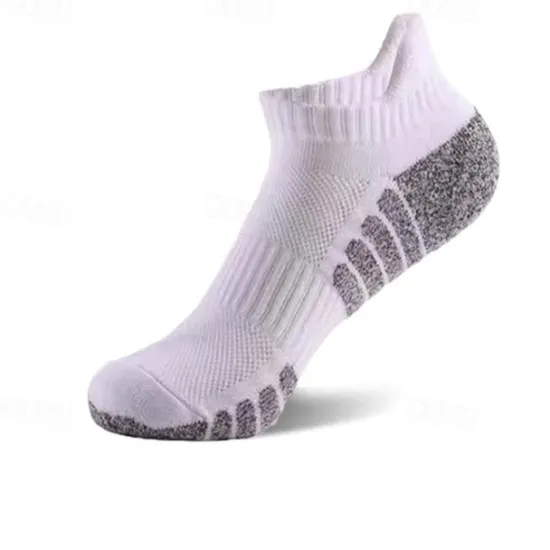 Online OUKU Men's 3 Pairs Multi Packs Socks Running Socks Casual Socks Black+White+Gray Black Color Color Block Vacation Sports & Outdoor Daily Basic Medium Fall Winter Fashion Casual