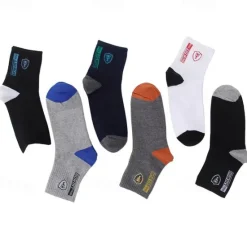 Outlet OUKU Men's 10 Pairs Multi Packs Socks Crew Socks Running Socks Casual Socks Color Color Block Sports & Outdoor Daily Vacation Basic Medium Spring Fall Fashion Casual Rainbow