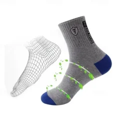 Outlet OUKU Men's 10 Pairs Multi Packs Socks Crew Socks Running Socks Casual Socks Color Color Block Sports & Outdoor Daily Vacation Basic Medium Spring Fall Fashion Casual Rainbow
