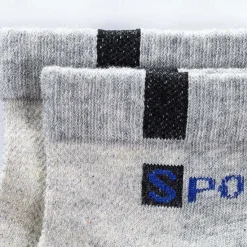 New OUKU Men's 5 Pairs Multi Packs Socks Crew Socks Running Socks Casual Socks Black White Color Color Block Vacation Sports & Outdoor Daily Basic Medium Spring Fall Fashion Casual