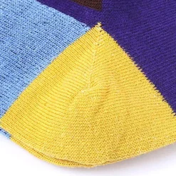 Sale OUKU Men's 5 Pairs Multi Packs Socks Crew Socks Running Socks Casual Socks Color Color Block Vacation Sports & Outdoor Daily Basic Medium Spring Fall Fashion Casual Rainbow