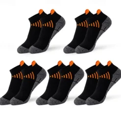 Clearance OUKU Men's 5 Pairs Multi Packs Socks Running Socks Casual Socks Black White Color Color Block Sports & Outdoor Daily Vacation Basic Thin Summer Spring Fashion Casual