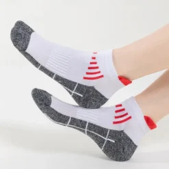 Clearance OUKU Men's 5 Pairs Multi Packs Socks Running Socks Casual Socks Black White Color Color Block Sports & Outdoor Daily Vacation Basic Thin Summer Spring Fashion Casual