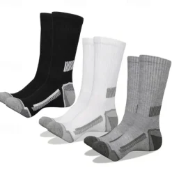 Sale OUKU Men's 6 Pairs Multi Packs Socks Running Socks Casual Socks Black+White+Gray Black Color Color Block Plain Sports & Outdoor Daily Vacation Basic Medium Spring Fall Fashion Casual