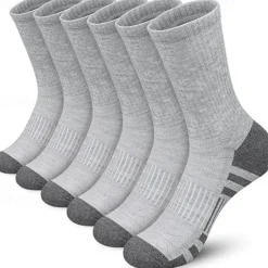 New OUKU Men's 5 Pairs Multi Packs Socks Crew Socks Running Socks Casual Socks Black White Color Color Block Solid / Plain Color Sports & Outdoor Daily Vacation Basic Medium Spring Fall Fashion Casual