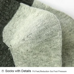 Discount OUKU Men's 5 Pairs Multi Packs Socks Sport Socks / Athletic Socks Running Socks Casual Socks Black Yellow Color Color Block Sports & Outdoor Daily Vacation Basic Medium Summer Spring Fashion Casual