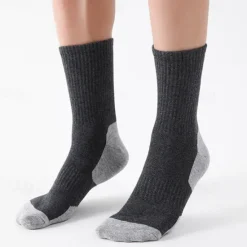 Discount OUKU Men's 5 Pairs Multi Packs Socks Sport Socks / Athletic Socks Running Socks Casual Socks Black Yellow Color Color Block Sports & Outdoor Daily Vacation Basic Medium Summer Spring Fashion Casual