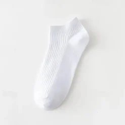 Clearance OUKU Men's 10 Pairs Multi Packs Socks Running Socks Casual Socks Black White Color Plain Vacation Sports & Outdoor Daily Basic Medium Spring Fall Fashion Casual