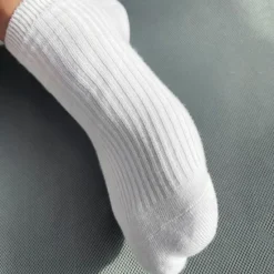 Clearance OUKU Men's 10 Pairs Multi Packs Socks Running Socks Casual Socks Black White Color Plain Vacation Sports & Outdoor Daily Basic Medium Spring Fall Fashion Casual
