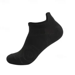 New OUKU Men's 3 Pairs Multi Packs Socks Running Socks Casual Socks Black White Color Plain Sports & Outdoor Daily Vacation Basic Medium Spring Fall Fashion Casual