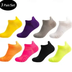 New OUKU Men's 3 Pairs Multi Packs Socks Running Socks Casual Socks Black White Color Plain Sports & Outdoor Daily Vacation Basic Medium Spring Fall Fashion Casual
