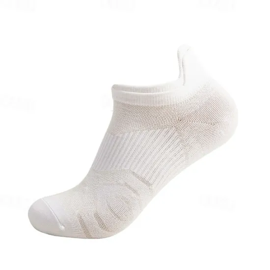 New OUKU Men's 3 Pairs Multi Packs Socks Running Socks Casual Socks Black White Color Plain Sports & Outdoor Daily Vacation Basic Medium Spring Fall Fashion Casual