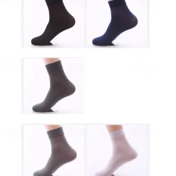 Hot OUKU Men's 10 Pairs Multi Packs Socks Crew Socks Running Socks Casual Socks Color Solid / Plain Color Vacation Sports & Outdoor Daily Basic Medium Spring Fall Fashion Casual Blue
