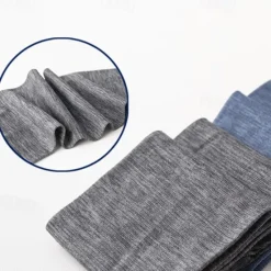 Hot OUKU Men's 10 Pairs Multi Packs Socks Crew Socks Running Socks Casual Socks Color Solid / Plain Color Vacation Sports & Outdoor Daily Basic Medium Spring Fall Fashion Casual Blue
