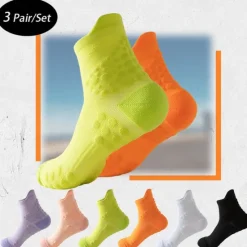 Online OUKU Men's 3 Pairs Multi Packs Socks Running Socks Casual Socks Black White Color Plain Sports & Outdoor Daily Vacation Basic Medium Spring Fall Fashion Casual