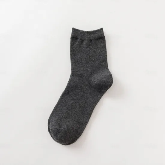 Best OUKU Men's 5 Pairs Multi Packs Socks Crew Socks Running Socks Casual Socks Black White Color Solid / Plain Color Sports & Outdoor Daily Vacation Basic Medium Spring Fall Fashion Casual