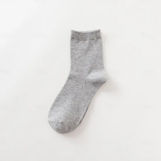 Best OUKU Men's 5 Pairs Multi Packs Socks Crew Socks Running Socks Casual Socks Black White Color Solid / Plain Color Sports & Outdoor Daily Vacation Basic Medium Spring Fall Fashion Casual