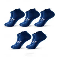 Discount OUKU Men's 5 Pairs Socks Ankle Socks Sport Socks / Athletic Socks Low Cut Socks Black White Color Plain Casual Daily Basic Medium Summer Spring Fall Stylish Traditional / Classic