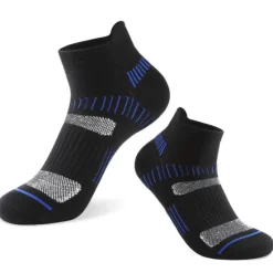 Clearance OUKU Men's 2 Pairs Socks Ankle Socks Low Cut Socks Black White Color Striped Casual Daily Basic Medium Summer Spring Fall Stylish Traditional / Classic