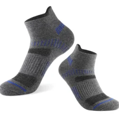 Clearance OUKU Men's 2 Pairs Socks Ankle Socks Low Cut Socks Black White Color Striped Casual Daily Basic Medium Summer Spring Fall Stylish Traditional / Classic